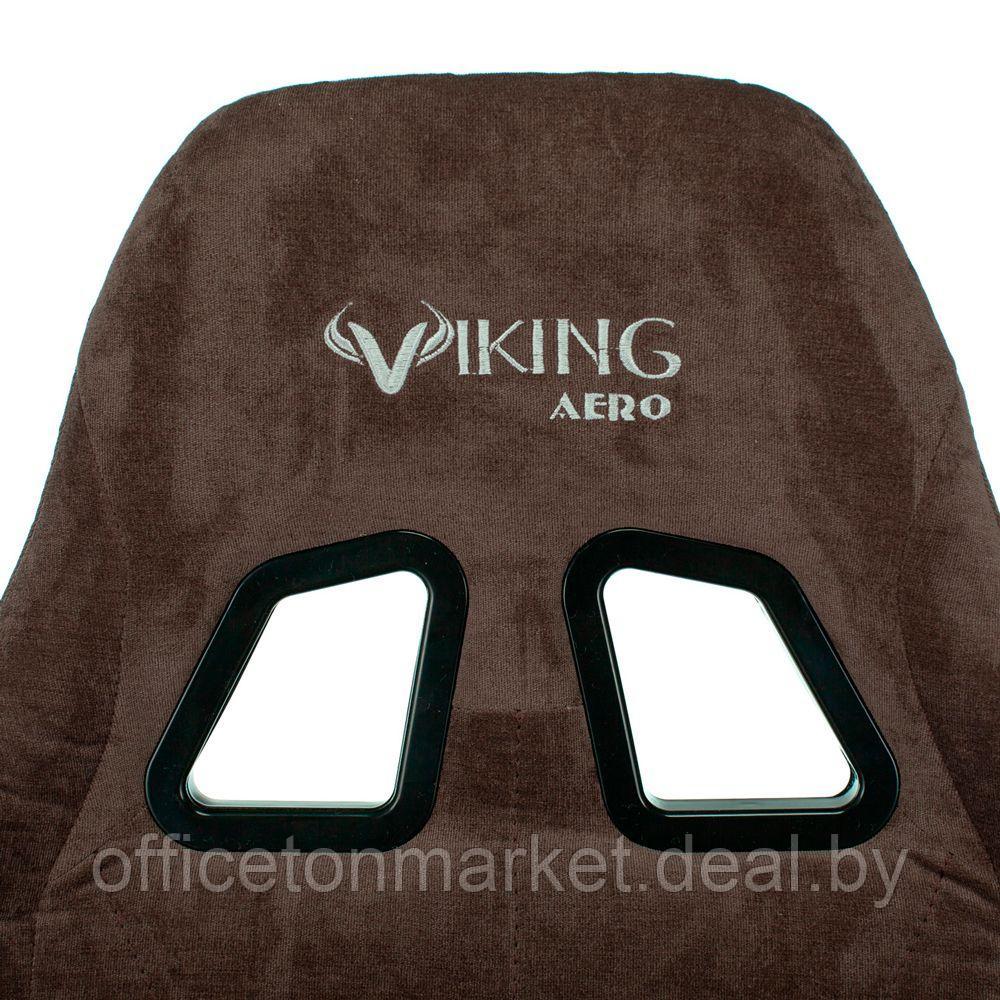 Кресло игровое Бюрократ VIKING KNIGHT Light-10, ткань, металл, темно-коричневый - фото 8 - id-p172829085