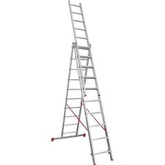 Лестница алюминиевая трёхсекционная NV 223 3х10 ступеней Новая высота 2230310
