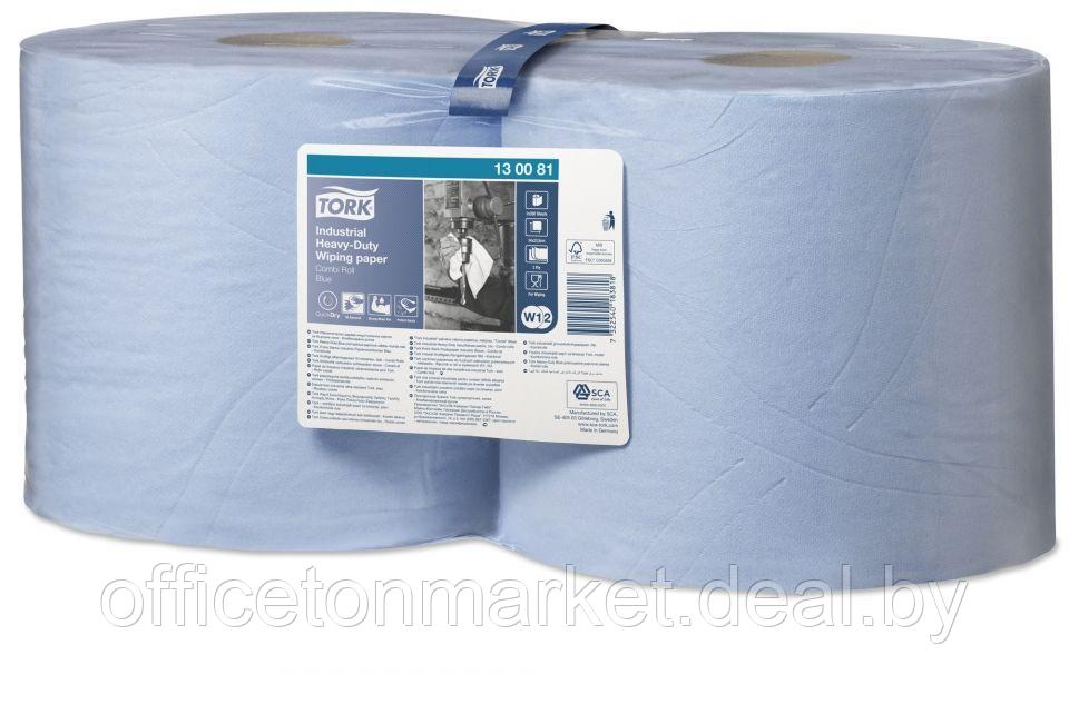 Протирочная бумага "Tork Premium" c центральной вытяжкой повышенной прочности, W1/W2, голубой (130081-50) - фото 2 - id-p181492408