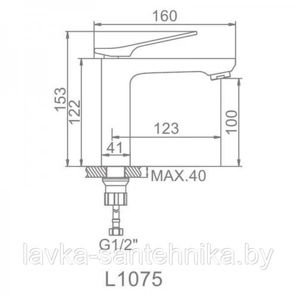 Смеситель для умывальника LEDEME L1075 - фото 4 - id-p181501443