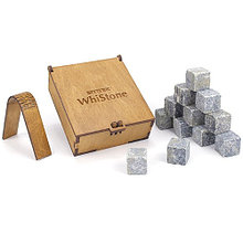 Камни для виски "WhiStone M" со щипцами 12 штук