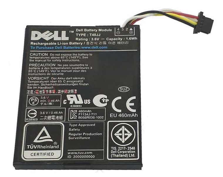 Аккумулятор (батарея) для ноутбука Dell PowerEdge M620, R420, R620, Perc h810 (T40JJ) 3.6V 444mAh