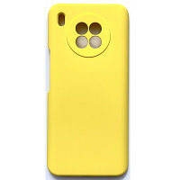 Силиконовый чехол Silicone Case с логотипом желтый для Honor Honor 50 Lite / Nova 8i