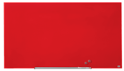 Стеклянная магнитная доска NOBO Diamond красная 1264x711 мм