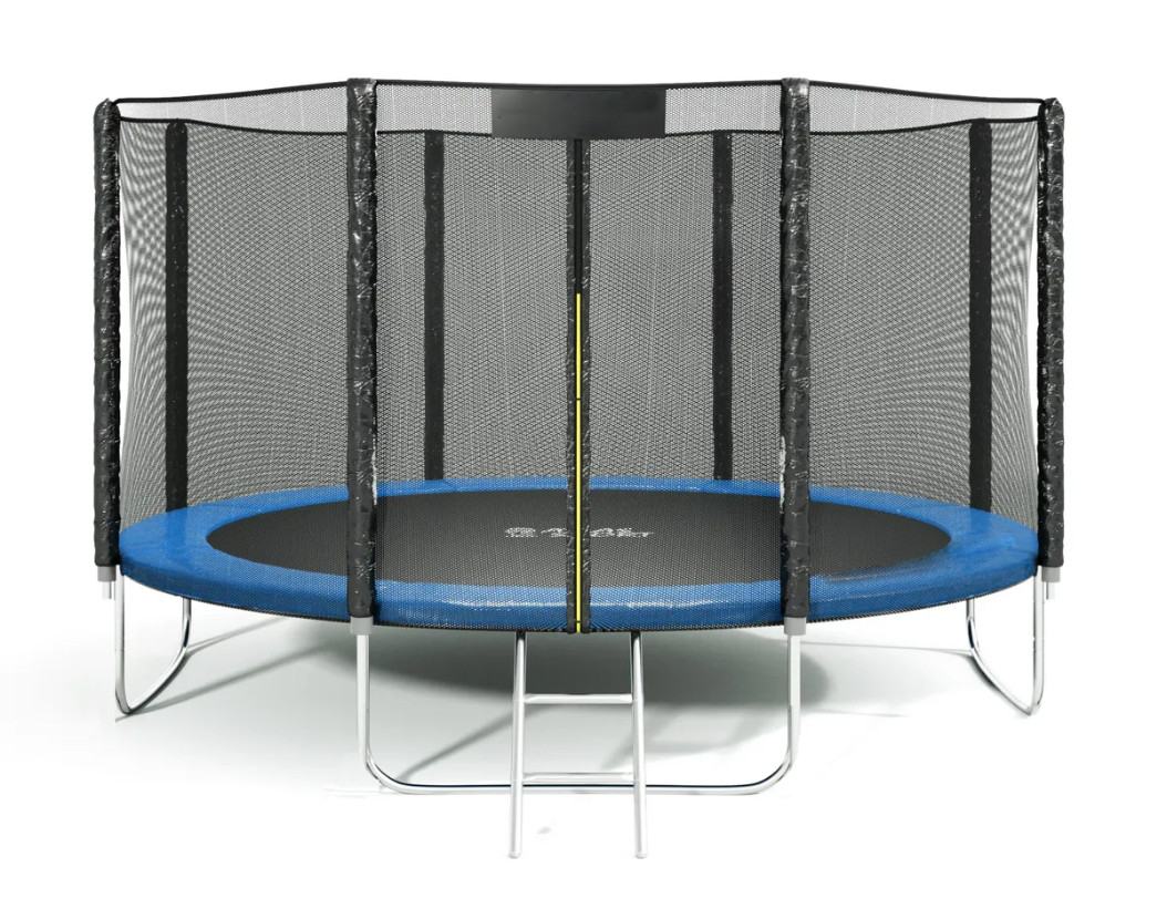Батут Profi 395см 13FT, с внешней сеткой и лестницей