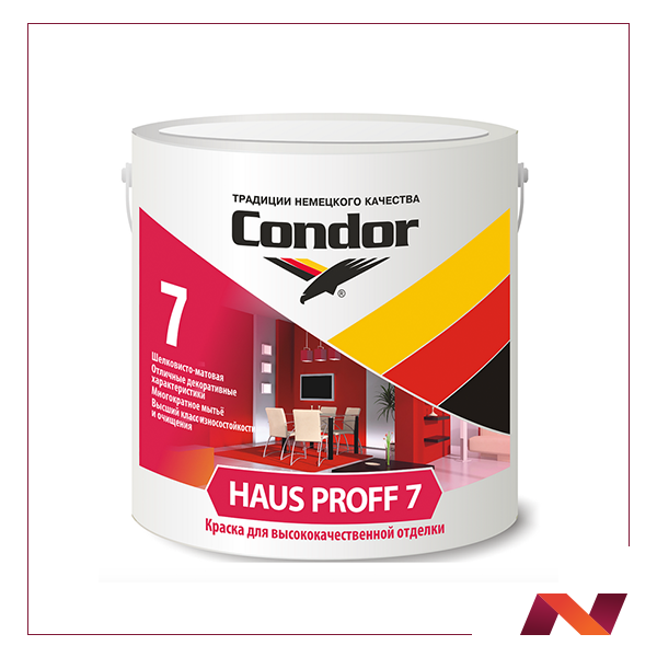 Краска ВД "Haus Proff 7" (Хаус Проф 7) ведро 3,25 кг - фото 1 - id-p181524368