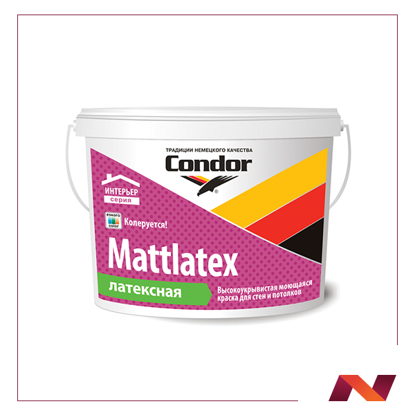 Краска ВД "Mattlatex"  (Маттлатекс) ведро 3.75 кг