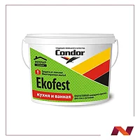 Краска ВД "Ekofest" (ДЛЯ ВАНН И КУХОНЬ) ведро 15 кг