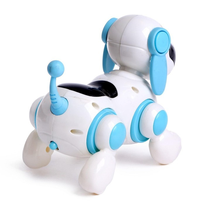 Собачка-робот «Умный Тобби», ходит, поёт, работает от батареек, цвет голубой - фото 3 - id-p180499789