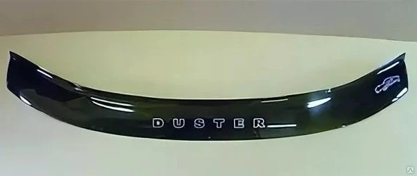 Дефлектор капота - мухобойка, Renault Duster 2010-..., VIP TUNING - фото 2 - id-p143772864