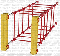 Опалубка перекрытий на объемных стойках (клиновая / фланцевая)