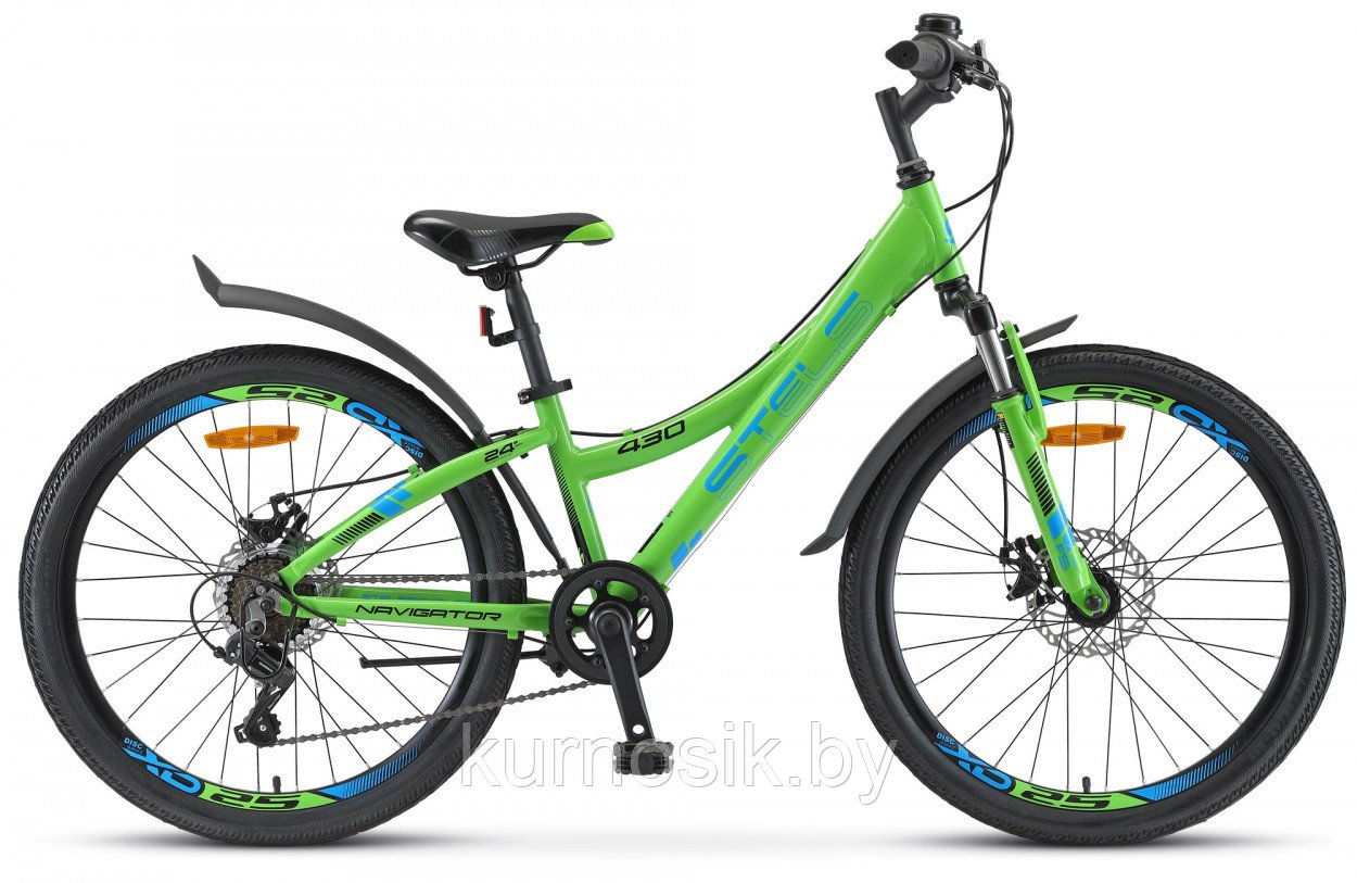 Велосипед Stels Navigator 430 MD 24 (9-13 лет) зеленый 2022