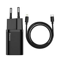 Baseus Сетевое зарядное Baseus Super Si Quick Charger 1C 20W EU Sets Black