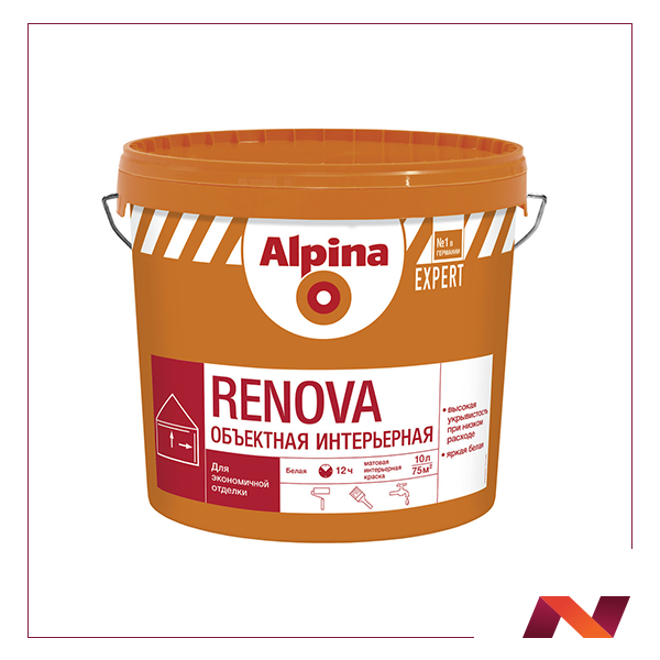 Краска ВД-АК Alpina EXPERT Renova 15 л / 24,6 кг - фото 1 - id-p181535611