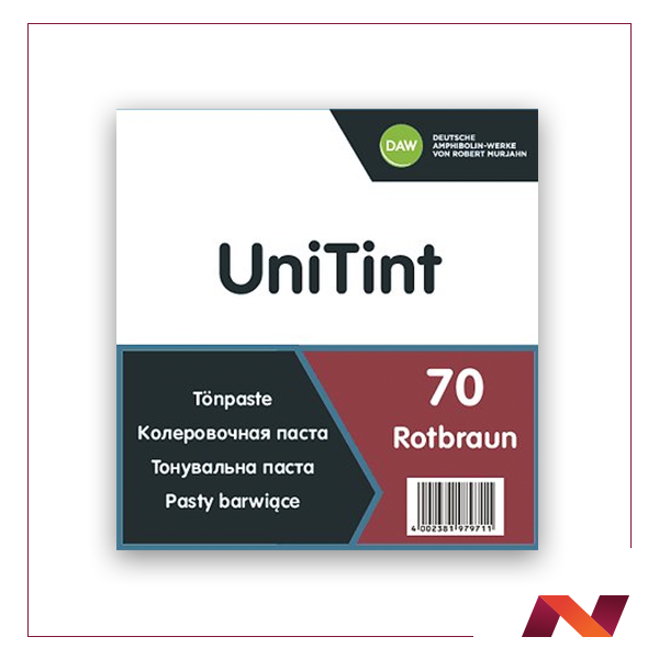 Паста UniTint 70 ROTBRAUN/Красно-коричневая 1 л - фото 1 - id-p181535871