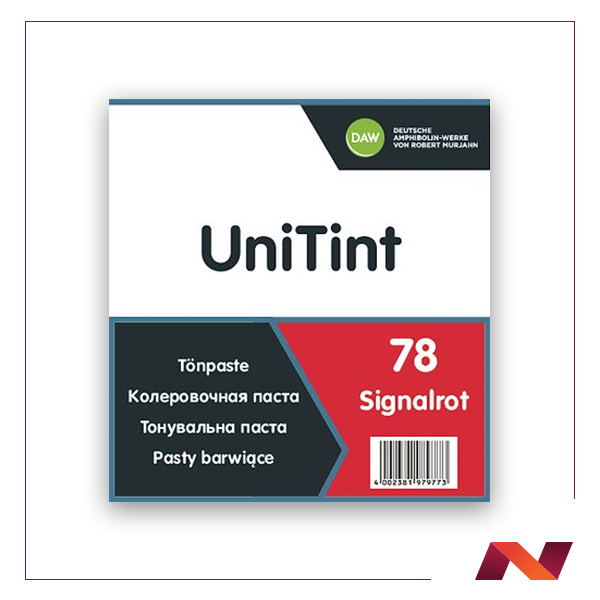 Паста UniTint 78 Signalrot/ Сигнально-красная 1 л