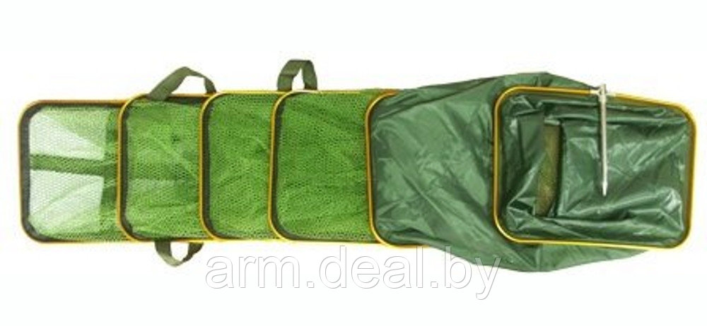 Садок береговой в сумке 40*30 см, 2,0 м, прорезиненный - фото 2 - id-p103034254