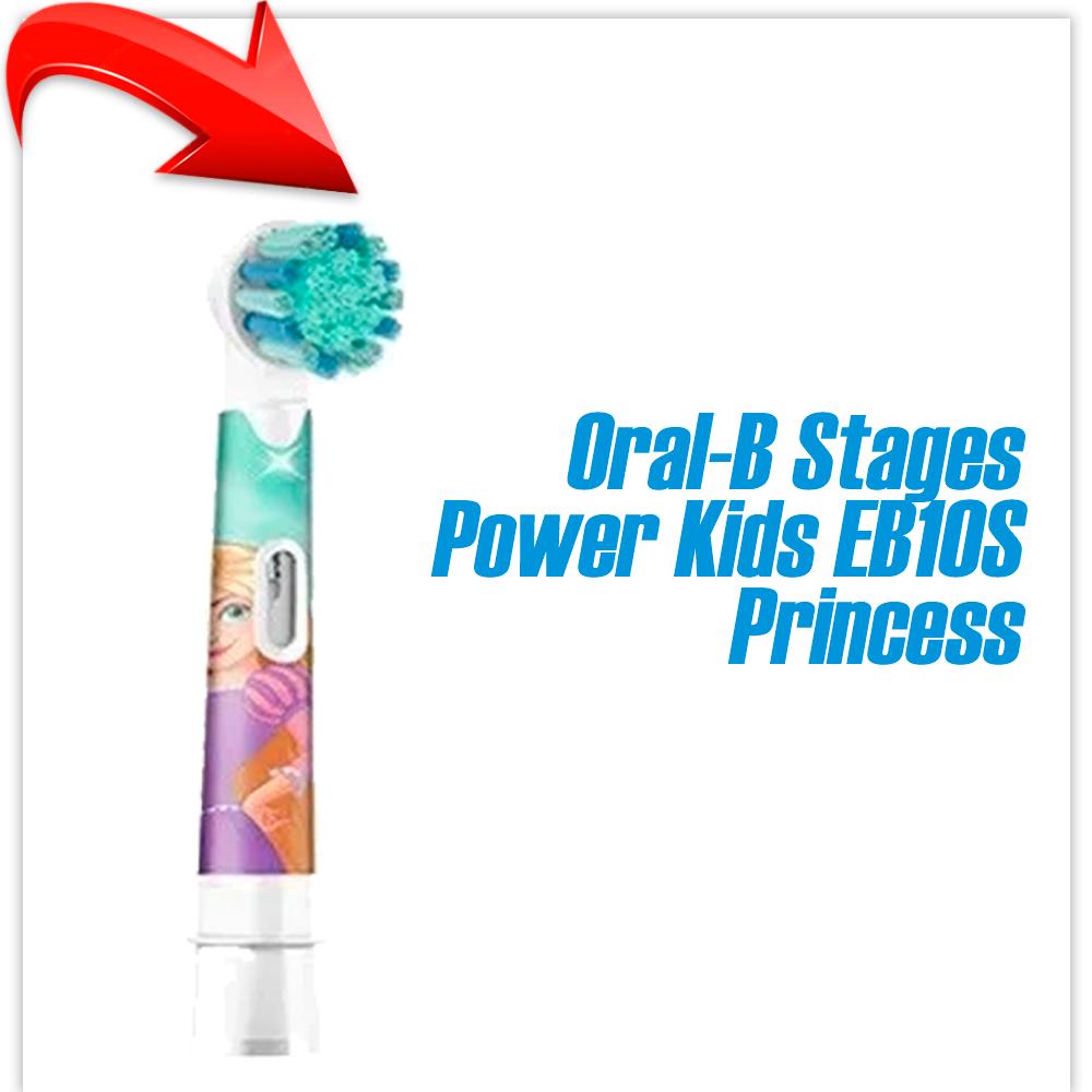 Насадка сменная для зубной щетки Braun Oral-B Stages Power Kids EB10S Princess (1 шт)