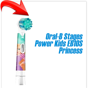 Насадка сменная для зубной щетки Braun Oral-B Stages Power Kids EB10S Princess (1 шт)