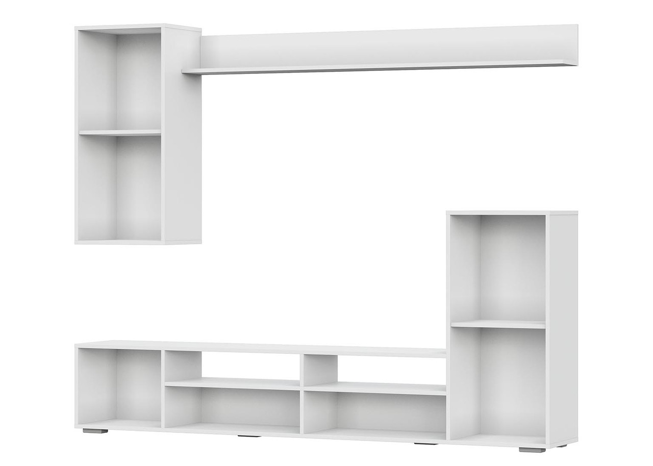 Стенка NN мебель МГС 4 (белый/цемент светлый) - фото 4 - id-p181536029
