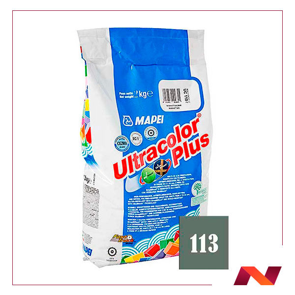 113 Ultracolor plus затирка для швов темно-серый 2 кг