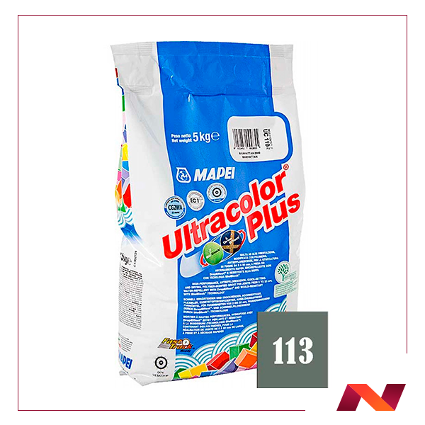 113 Ultracolor plus затирка для швов темно-серый 5 кг