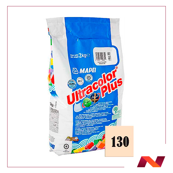 130 Ultracolor plus затирка для швов жасмин 2 кг