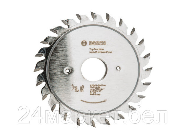 Диск пильный 100х20 мм 24 зуб. по композитн. матер. BEST FOR LAMINATED PANEL BOSCH (твердоспл. зуб), фото 2