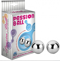 Тренажер вагинальных мышц Passion Dual Balls  медицинской стали 316 пробы