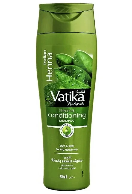 Шампунь с экстрактом индийской хны Dabur Vatika Garlic, 200 мл