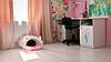 Домик для кота «Кошкин дом» белый каркас (розовый мех), фото 3
