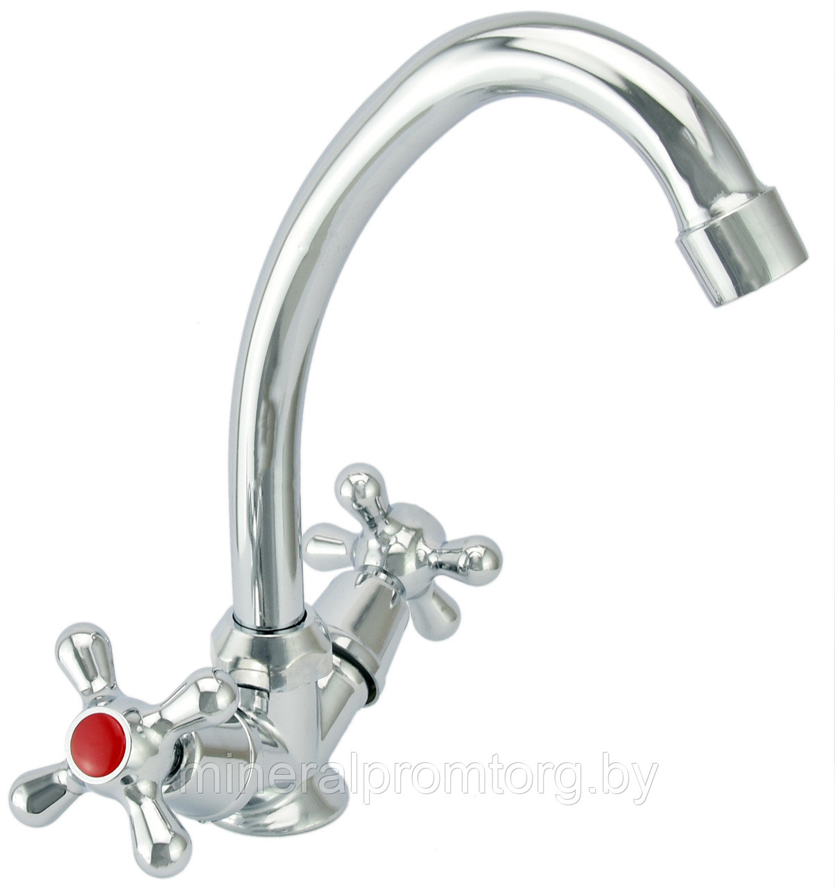 Смеситель Istok life 0402.713 двухвентильный для кухни с изливом 140 мм, фото 1