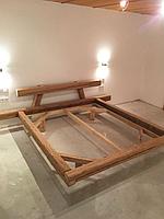 Кровать деревянная рустикальная "Кантри Люкс №20" Ш1600мм*Д2250мм