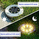 Водонепроницаемый садовый фонарь на солнечных батареях (4 шт.) Solar Energy Led Intelligent Light Control, фото 8