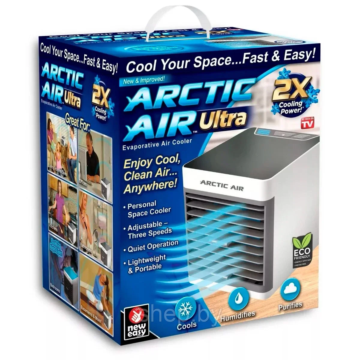 2 в 1 Мини кондиционер увлажнитель Arctic Air 2X Ultra - фото 6 - id-p181558222