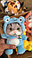 Мягкая игрушка кошка "Котенок в кигуруми-пижаме" 28 см с колокольчиком и сумкой, фото 3