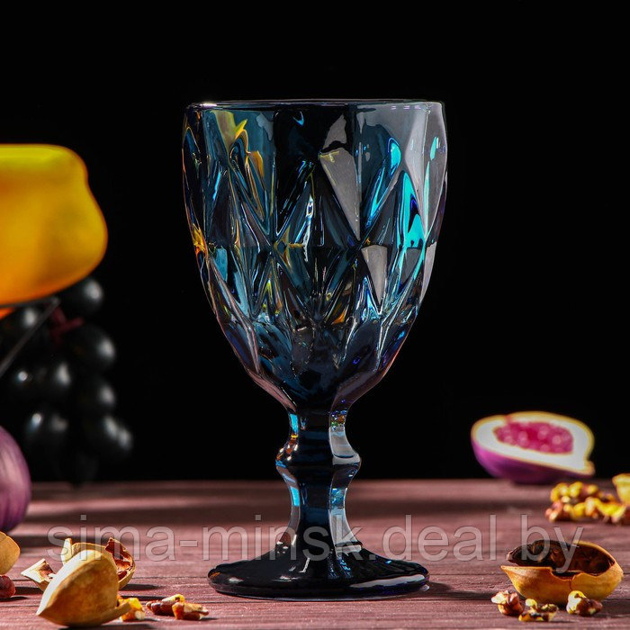 Набор питьевой из стекла «Круиз», 7 предметов: кувшин 1,1 л, бокалы 300 мл, 6 шт, цвет синий - фото 4 - id-p181562209