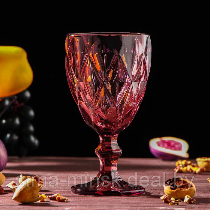 Набор питьевой из стекла «Круиз», 7 предметов: кувшин 1,1 л, бокалы 300 мл, 6 шт, цвет розовый - фото 4 - id-p181562211