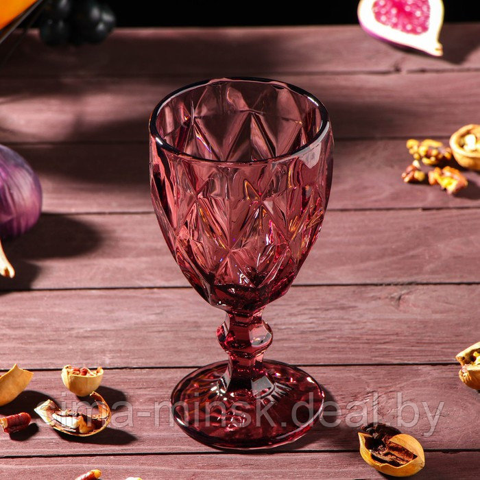 Набор питьевой из стекла «Круиз», 7 предметов: кувшин 1,1 л, бокалы 300 мл, 6 шт, цвет розовый - фото 5 - id-p181562211