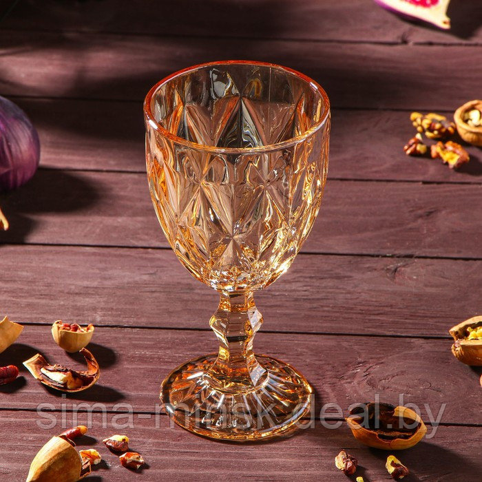Набор питьевой из стекла «Круиз», 7 предметов: кувшин 1,1 л, бокалы 300 мл, 6 шт, цвет золотой - фото 5 - id-p181562213