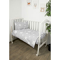 Постельное белье в детскую кроватку «Созвездие», цвет серый
