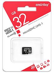 Micro SDHC карта памяти Smartbuy 32GB Class 10 UHS-I (без адаптера)