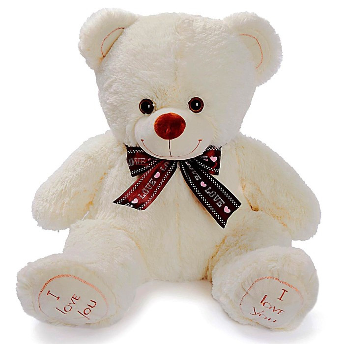 Мягкая игрушка «Медведь Феликс», 70 см, цвет молочный, МИКС - фото 1 - id-p180510383
