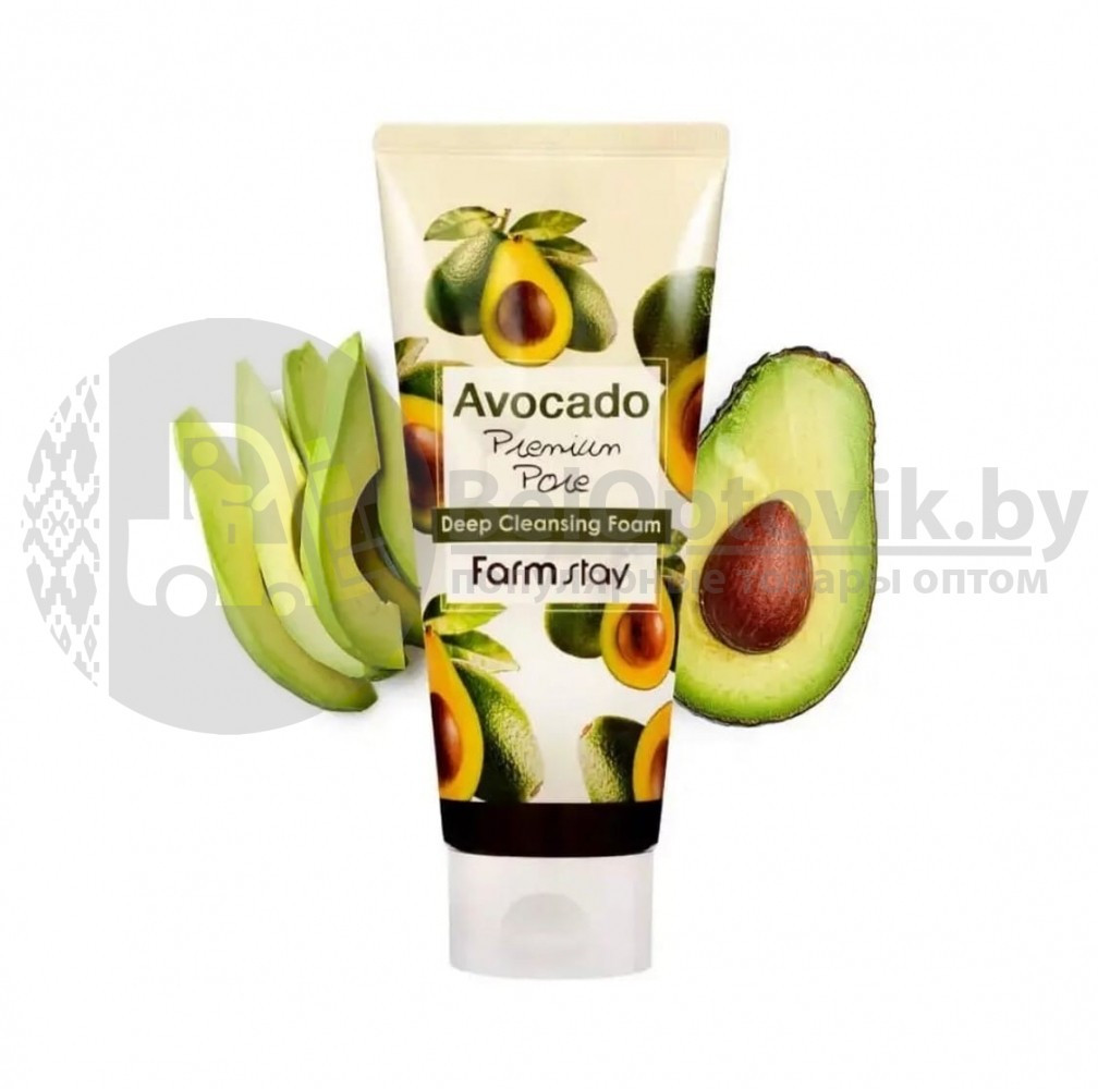 Очищающая пенка для лица с маслом авокадо FarmStay Avocado Premium Pore Deep Cleansing Foam, 180 ml - фото 5 - id-p181590593