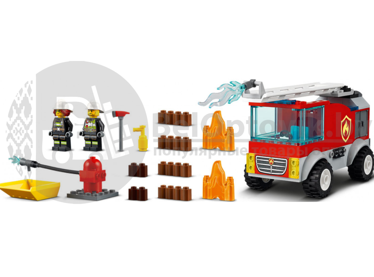 Оригинал Конструктор LEGO City 60280: Пожарная машина с лестницей (Лего) - фото 6 - id-p181588519