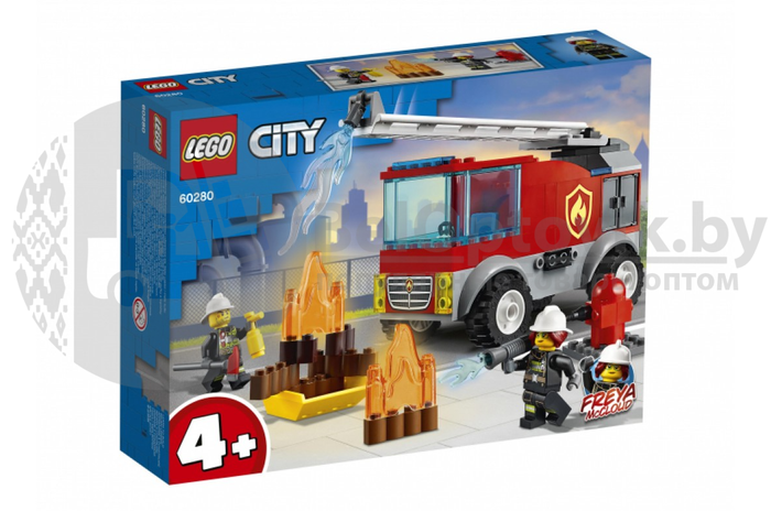 Оригинал Конструктор LEGO City 60280: Пожарная машина с лестницей (Лего)