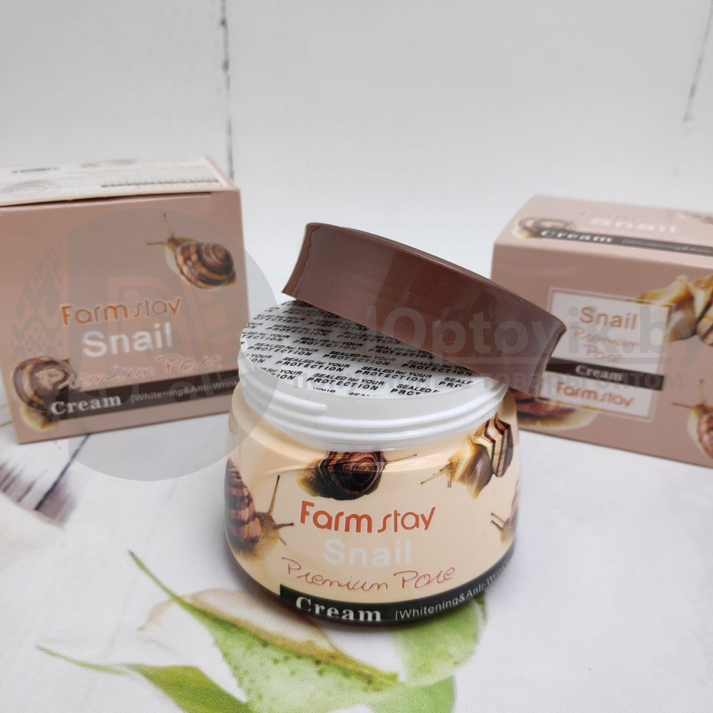 Антивозрастной крем для лица FarmStay серия Premium Pore, 70 ml Snail (с муцином улитки) - фото 9 - id-p181590601