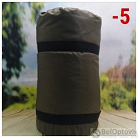Спальный мешок с подголовником Stalker Military Style одеяло (22595, изософт, до -5С), РФ Зеленый
