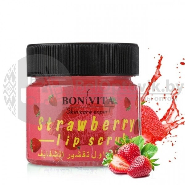 Скраб для губ BON VITA , 40 гр Strawberry Lip Scrub - фото 2 - id-p181592757