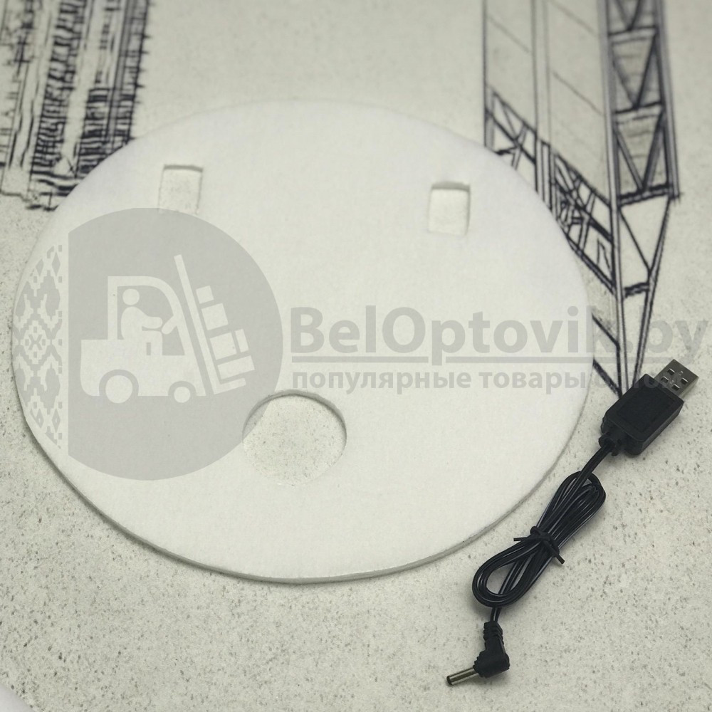 Ультратонкий USB робот пылесос-полотер SWEEP Cleaner (сухая уборка, высота 5 см) Черный - фото 10 - id-p181588571
